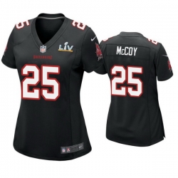 Women Lesean Mccoy Buccaneers Black Super Bowl Lv Game Fashion Jersey