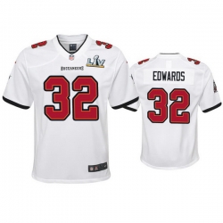 Youth Mike Edwards Buccaneers White Super Bowl Lv Game Jersey