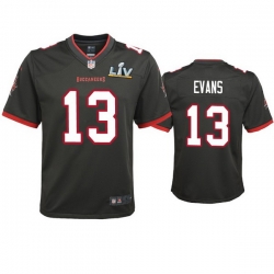 Youth Mike Evans Buccaneers Pewter Super Bowl Lv Game Jersey