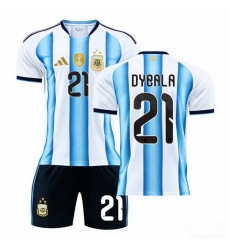 2026 FIFA World Cup Argentina Soccer Home Jersey #21 Paulo Dybala