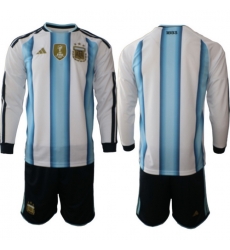 Argentina 2026 FIFA World Cup Soccer Jersey White LONG BLANK Argentina 2026 FIFA World Cup Soccer Jersey White LONG BLANK