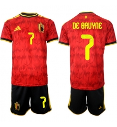 Belgium 2026 FIFA World Cup Soccer Jersey Red #7 DE BRUYNE