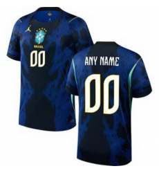 Men 00 Brazil National Team Custom 2026 Home Jersey 1