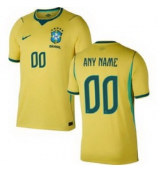Men 00 Brazil National Team Custom 2026 Home Jersey 2 Men 00 Brazil National Team Custom 2026 Home Jersey 2