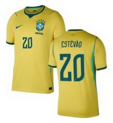 Men 20 Brazil National Team Estevao Willian 2026 Home Jersey 1