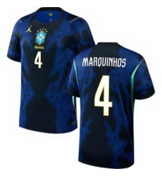 Men 4 Brazil National Team Marquinhos 2026 Home Jersey 2