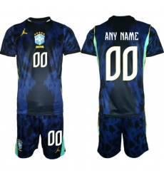 Men Brazil 2026 FIFA World Cup Blue Away Soccer Jersey CUSTOM