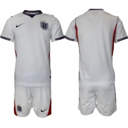 England FIFA World Cup 2026 White Soccer Jersey Blank White