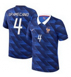 Men 4Dayot Upamecano France Jersey 2 Men 4Dayot Upamecano France Jersey 2