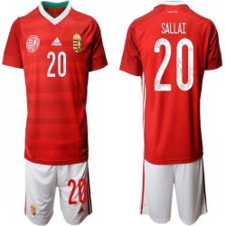 Mens Hungary Short Soccer Jerseys 002
