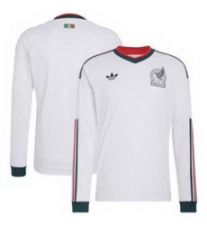 Men 0 Mexico Blank 2026 Replica White Jersey 2