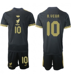 Men Mexico 2025 Soccer Jerseys BlackGold #10 A.VEBA