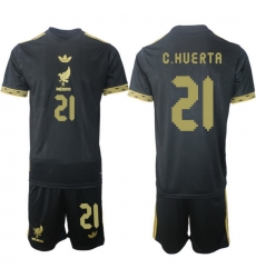 Men Mexico 2025 Soccer Jerseys BlackGold #18 L.CHAVEZ Men Mexico 2025 Soccer Jerseys BlackGold #18 L.CHAVEZ