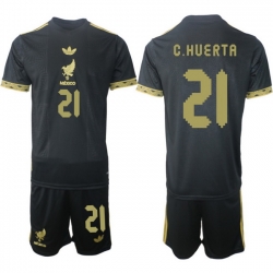 Men Mexico 2025 Soccer Jerseys BlackGold #18 L.CHAVEZ