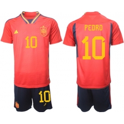 Men FIFA 2022 Spain Soccer Jersey 010