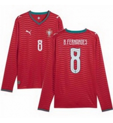 Men 8 Portugal Bruno Fernandes Home Replica Jersey 2 Men 8 Portugal Bruno Fernandes Home Replica Jersey 2