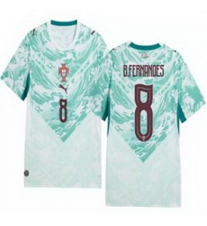 Men 8 Portugal Replica Bruno Fernandes Long Sleeve Away Jersey 1 Men 8 Portugal Replica Bruno Fernandes Long Sleeve Away Jersey 1