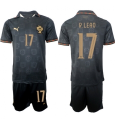 Portugal 2026 FIFA World Cup Soccer Jersey Black #17 R.LEAO Portugal 2026 FIFA World Cup Soccer Jersey Black #17 R.LEAO