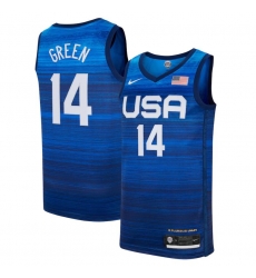 Men's Draymond Green Jersey USA Basketball Tokyo Olympics 2021 Blue