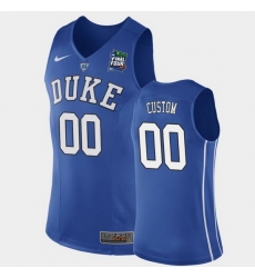 Duke Blue Devils Custom Blue 2019 Final Four Replica Jersey