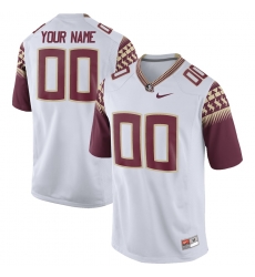 Men Women Youth Florida State Seminoles Nike Custom Jersey White