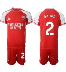 Men Arsenal 2026 Soccer Jerseys Red #2 SALIBA