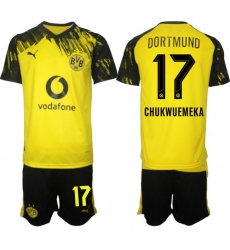 Men Borussia Dortmund 2026 Soccer Jerseys Yellow #17 CHUKWUEMEKA Men Borussia Dortmund 2026 Soccer Jerseys Yellow #17 CHUKWUEMEKA