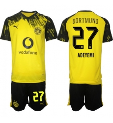 Men Borussia Dortmund 2026 Soccer Jerseys Yellow #27 ADEYEMI Men Borussia Dortmund 2026 Soccer Jerseys Yellow #27 ADEYEMI
