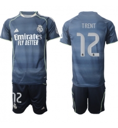 Men Real Madrid 2026 Soccer Jerseys DarkBlue #12 TRENT