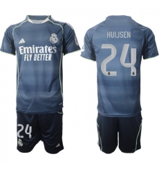 Men Real Madrid 2026 Soccer Jerseys DarkBlue #24 HUIJSEN