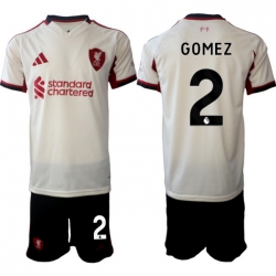 Men Liverpool 2026 Soccer Jerseys Beige #2 GOMEZ