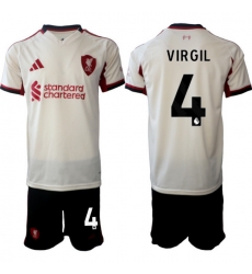 Men Liverpool 2026 Soccer Jerseys Beige #4 VIRGIL Men Liverpool 2026 Soccer Jerseys Beige #4 VIRGIL