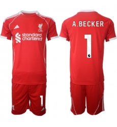 Men Liverpool 2026 Soccer Jerseys Red #1 A.BECKER Men Liverpool 2026 Soccer Jerseys Red #1 A.BECKER