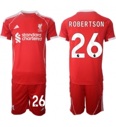 Men Liverpool 2026 Soccer Jerseys Red #26 ROBERTSON Men Liverpool 2026 Soccer Jerseys Red #26 ROBERTSON