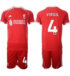 Men Liverpool 2026 Soccer Jerseys Red #4 VIRGIL Men Liverpool 2026 Soccer Jerseys Red #4 VIRGIL
