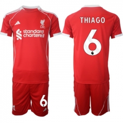 Men Liverpool 2026 Soccer Jerseys Red #6 THIAGO