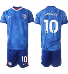 Men Chelsea 2026 Soccer Jerseys Blue #10 MUDRYK