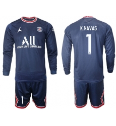 Men Paris Saint Germain Long Sleeve Soccer Jerseys 563