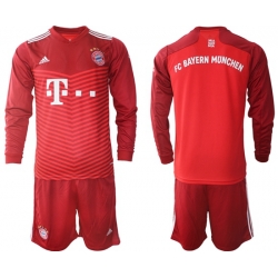 Men Bayern Long Sleeve Soccer Jerseys 553