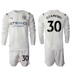 Men Manchester City Long Sleeve Soccer Jerseys 522