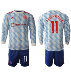 Men Manchester United Long Sleeve Soccer Jerseys 535