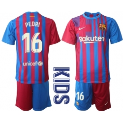 Kids Barcelona Soccer Jerseys 048