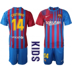 Kids Barcelona Soccer Jerseys 069