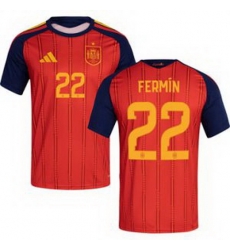 Women 22 Spain Fermin Lopez World Cup 2026 Away Replica Jersey   1