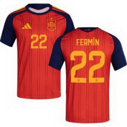 Women 22 Spain Fermin Lopez World Cup 2026 Away Replica Jersey   1