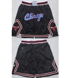 Men Chicago Bulls Black 2026 Shorts 003 Men Chicago Bulls Black 2026 Shorts 003
