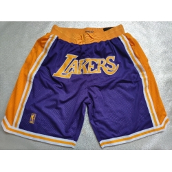 Los Angeles Lakers Basketball Shorts 013
