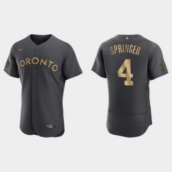 Men George Springer Toronto Blue Jays 2022 Mlb All Star Game Authentic Charcoal Jersey