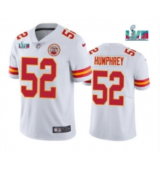 Men Women Youth Toddler Kansas City Chiefs 52 Creed Humphrey White Super Bowl LVII Patch Vapor Untouchable Limited Stitched Jersey