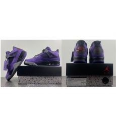 Men Air Jordan 4 Purple Basketball Shoes